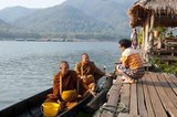 In Theravada Buddhism, monks (Pāli: bhikkhus) and nuns go on a daily almsround (or pindacara) to collect food. This is often perceived as giving the laypeople the opportunity to make merit (Pāli: puñña). Money should not be accepted by a Buddhist monk or nun in lieu of or in addition to food, although nowadays not many monks and nuns keep to this rule (the exception being the monks and nuns of the Thai Forest Tradition and other Theravada traditions which focus on vinaya and meditation practice).
