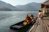 In Theravada Buddhism, monks (Pāli: bhikkhus) and nuns go on a daily almsround (or pindacara) to collect food. This is often perceived as giving the laypeople the opportunity to make merit (Pāli: puñña). Money should not be accepted by a Buddhist monk or nun in lieu of or in addition to food, although nowadays not many monks and nuns keep to this rule (the exception being the monks and nuns of the Thai Forest Tradition and other Theravada traditions which focus on vinaya and meditation practice).
